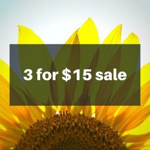 SALE 🌻3 items for $15 SALE 🌻